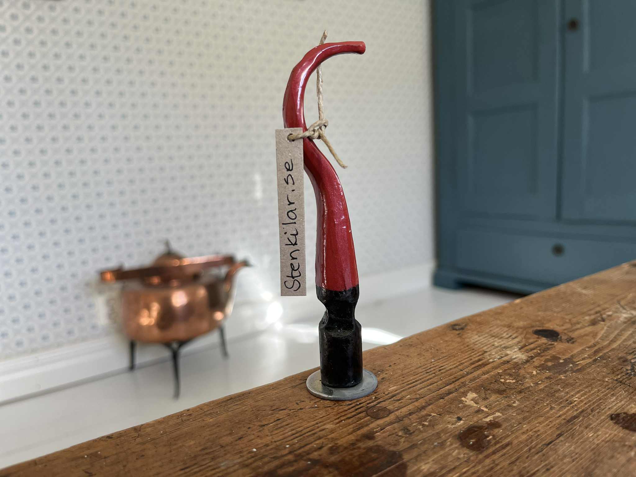 Svensktillverkad handsmidd jultomte